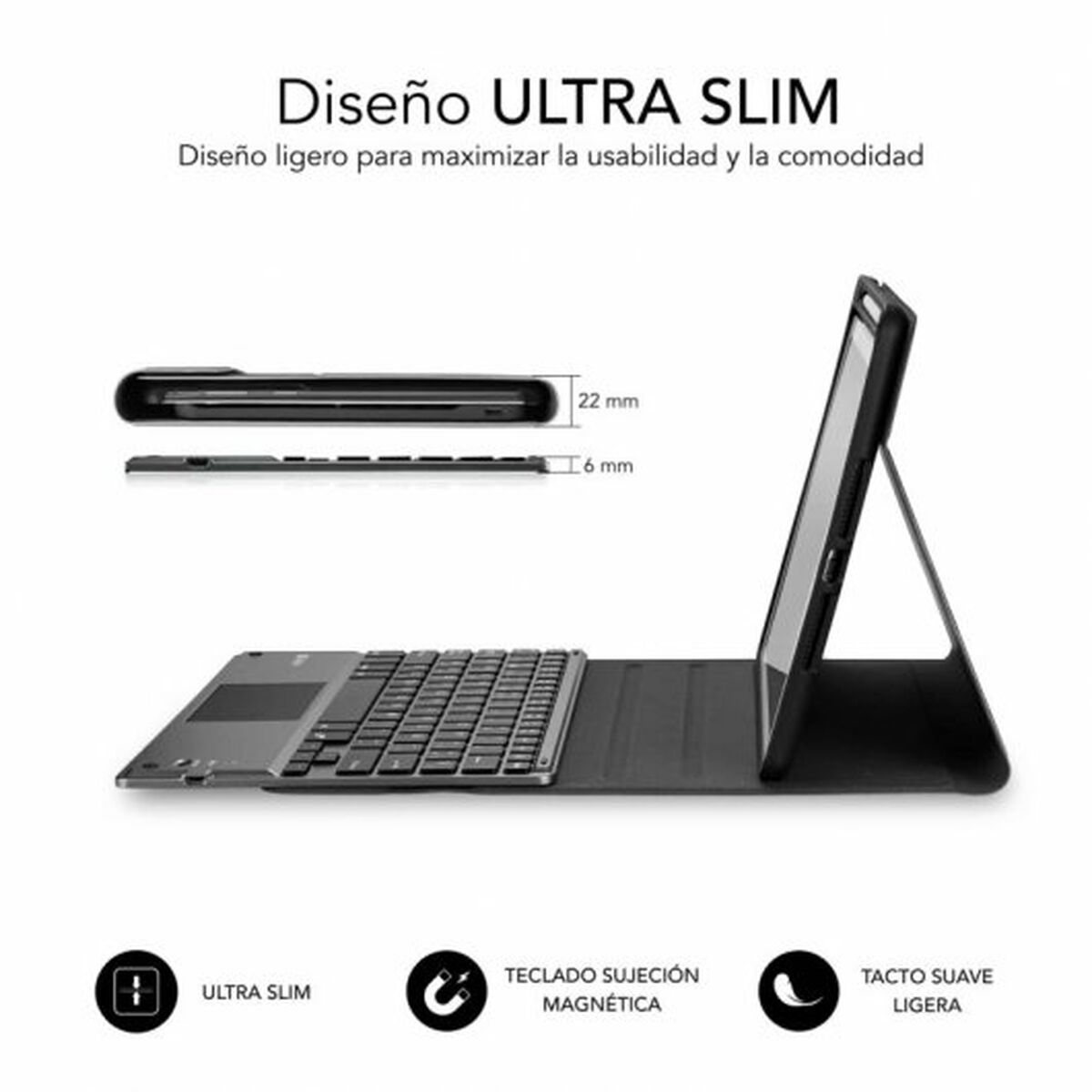 Чехол для планшета Subblim SUBKT4-BTPI02 Чёрный 10,9 iPad-3