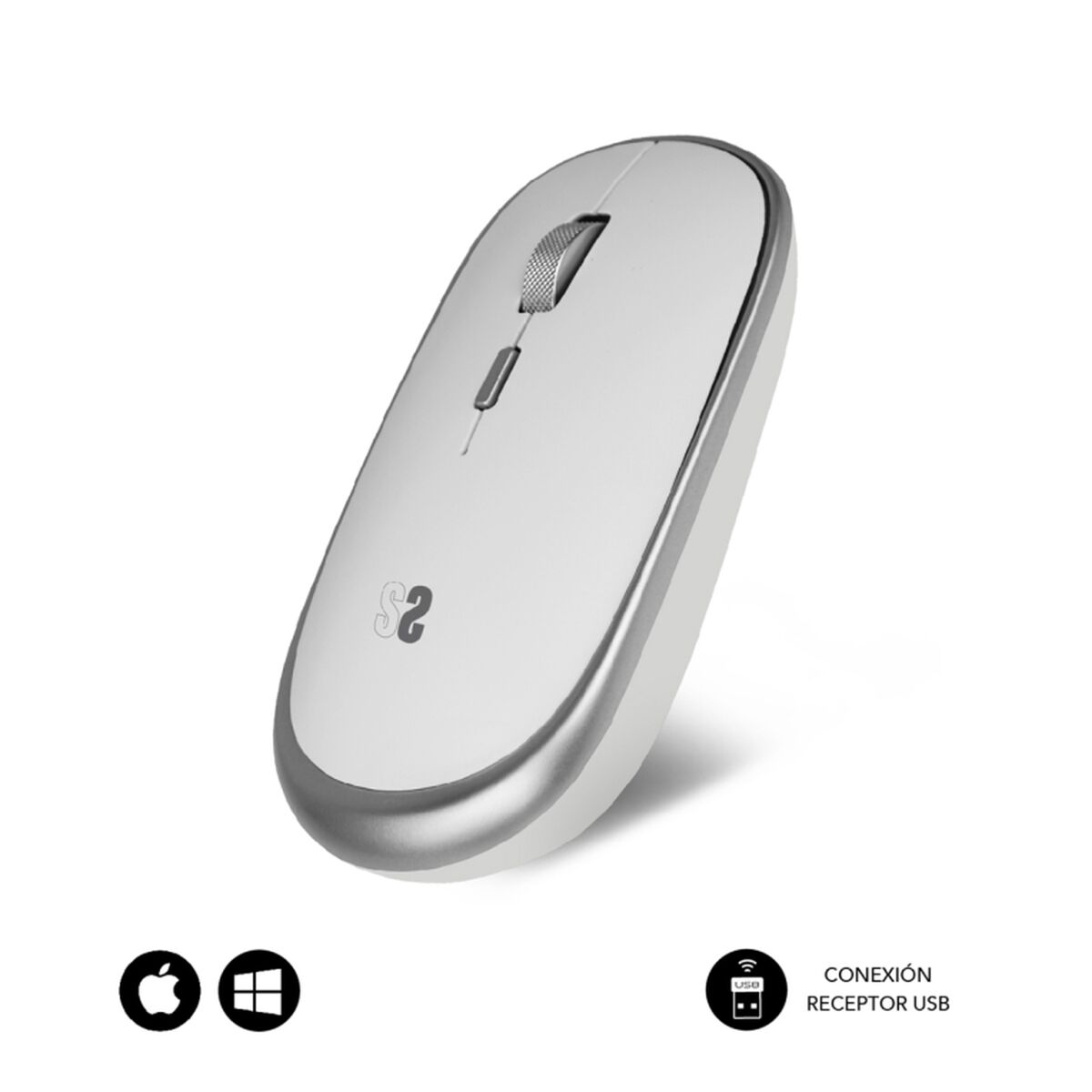 الفأر Subblim SUBMO-RFM0001 الفضة