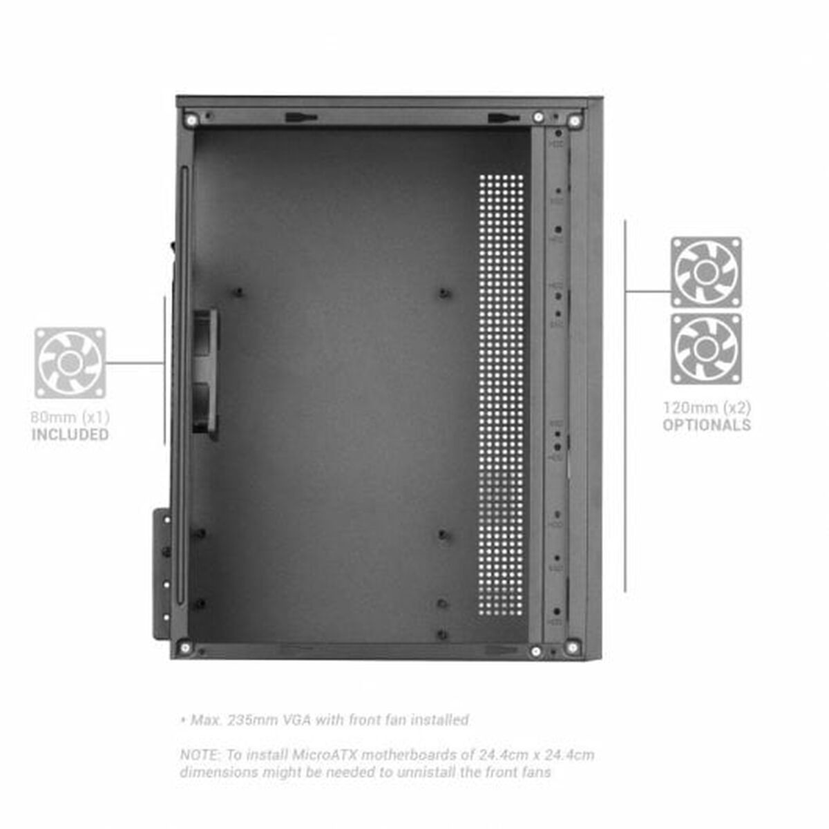 Блок полубашня ATX Galileo Mars Gaming MC1000 Чёрный-6