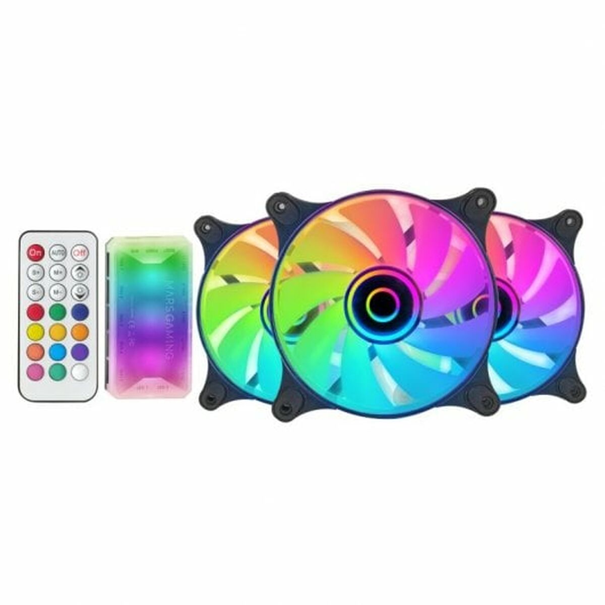 Охлаждающее основание для ноутбука Mars Gaming MF3DKIT Ø 12 cm (3 штук)-2