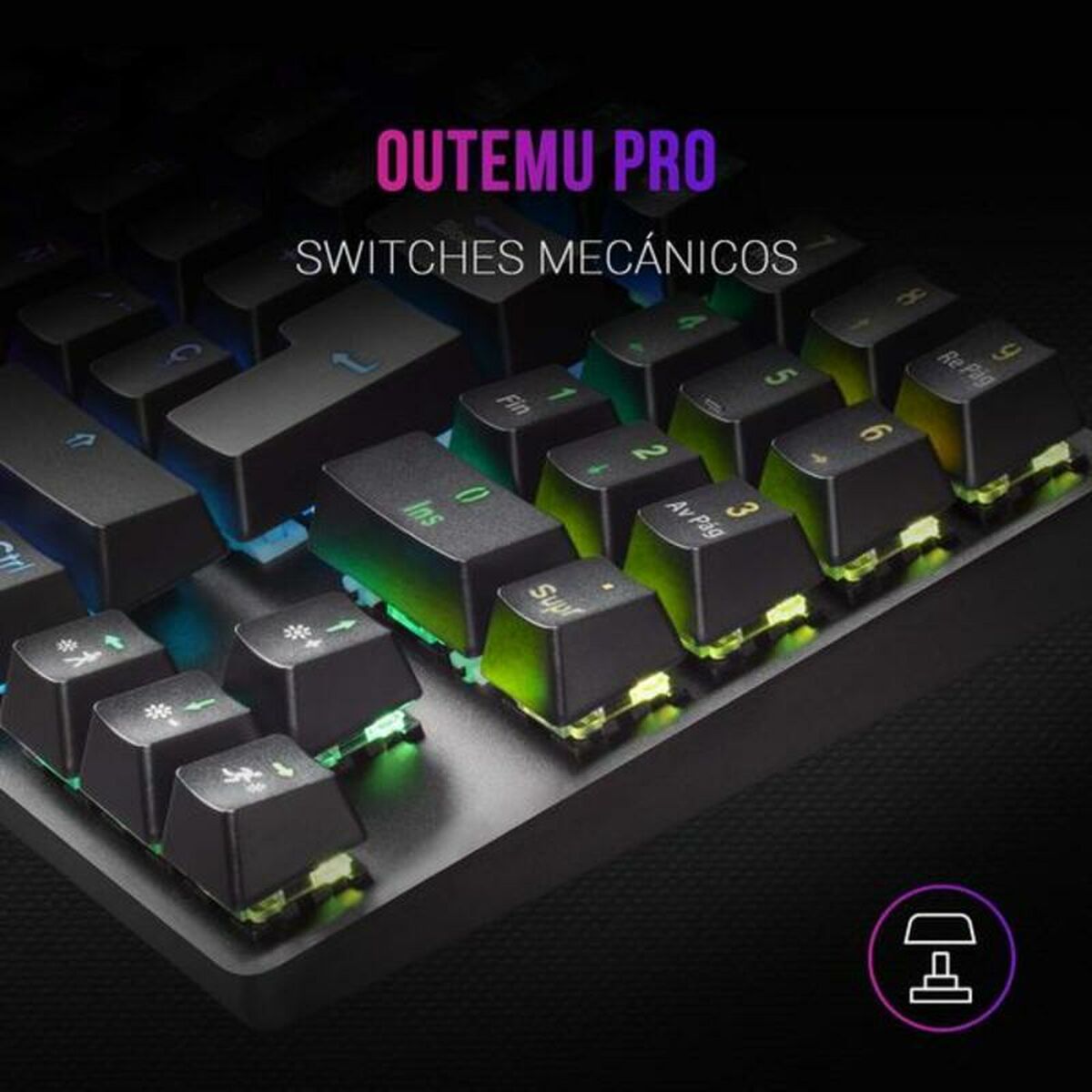Игровая клавиатура Gaming Mars Gaming MKREVO PRO LED RGB-7