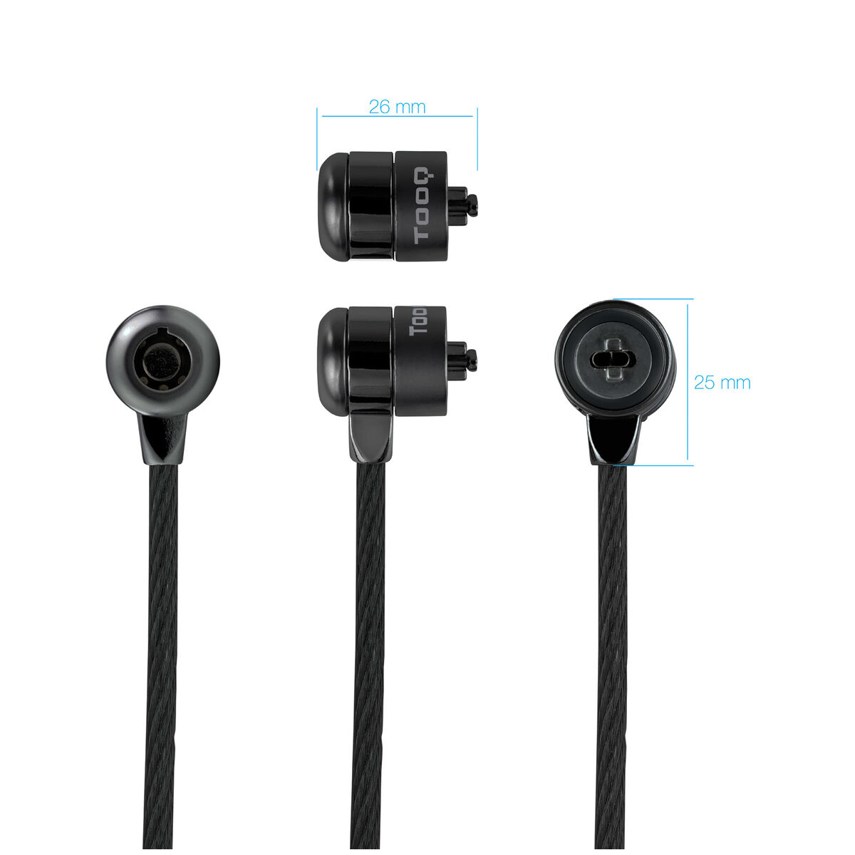 Защитный кабель TooQ TQCLKC0025-G 1,5 m 1,5 m-2