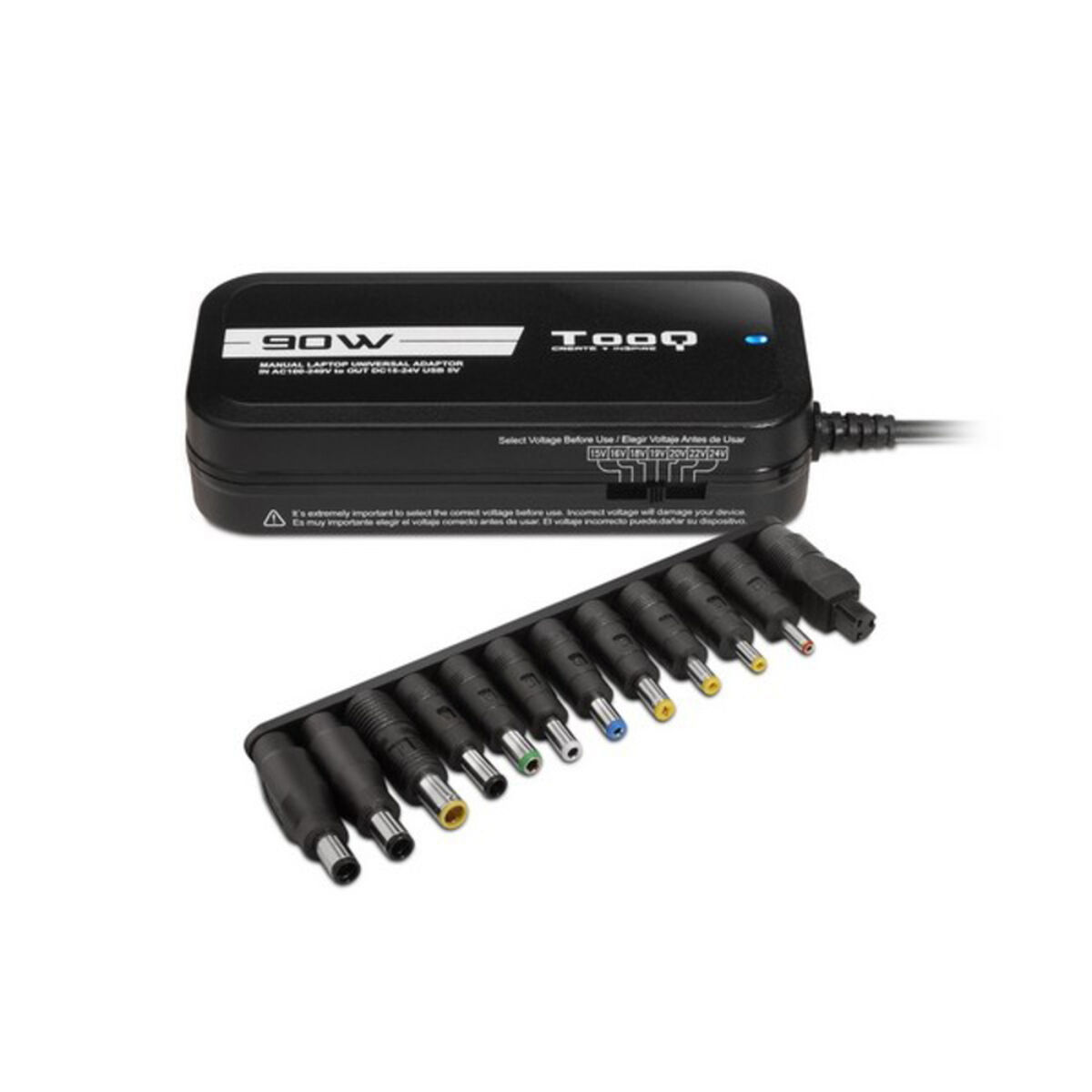 Зарядное устройство для ноутбука TooQ TQLC-90BS02M 90W Чёрный 90 W-3