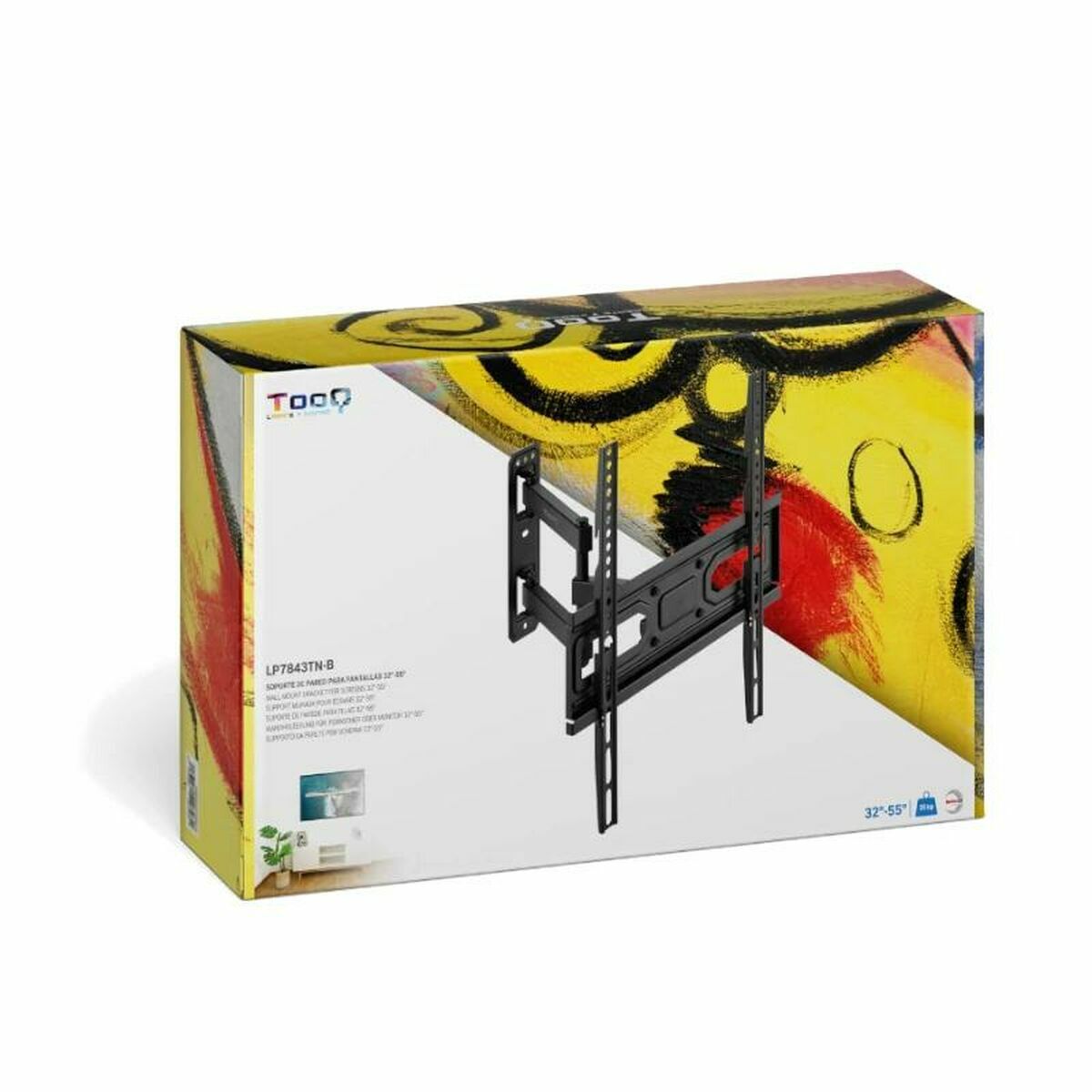 Подставка для ТВ с рукой TooQ LP7843TN-B 35 kg-4