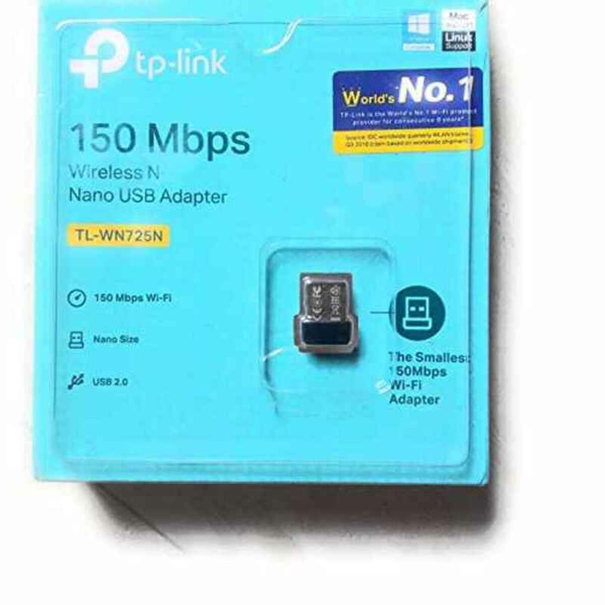 Сетевой адаптер TP-Link TL-WN725N 150 Mbit/s Чёрный-5
