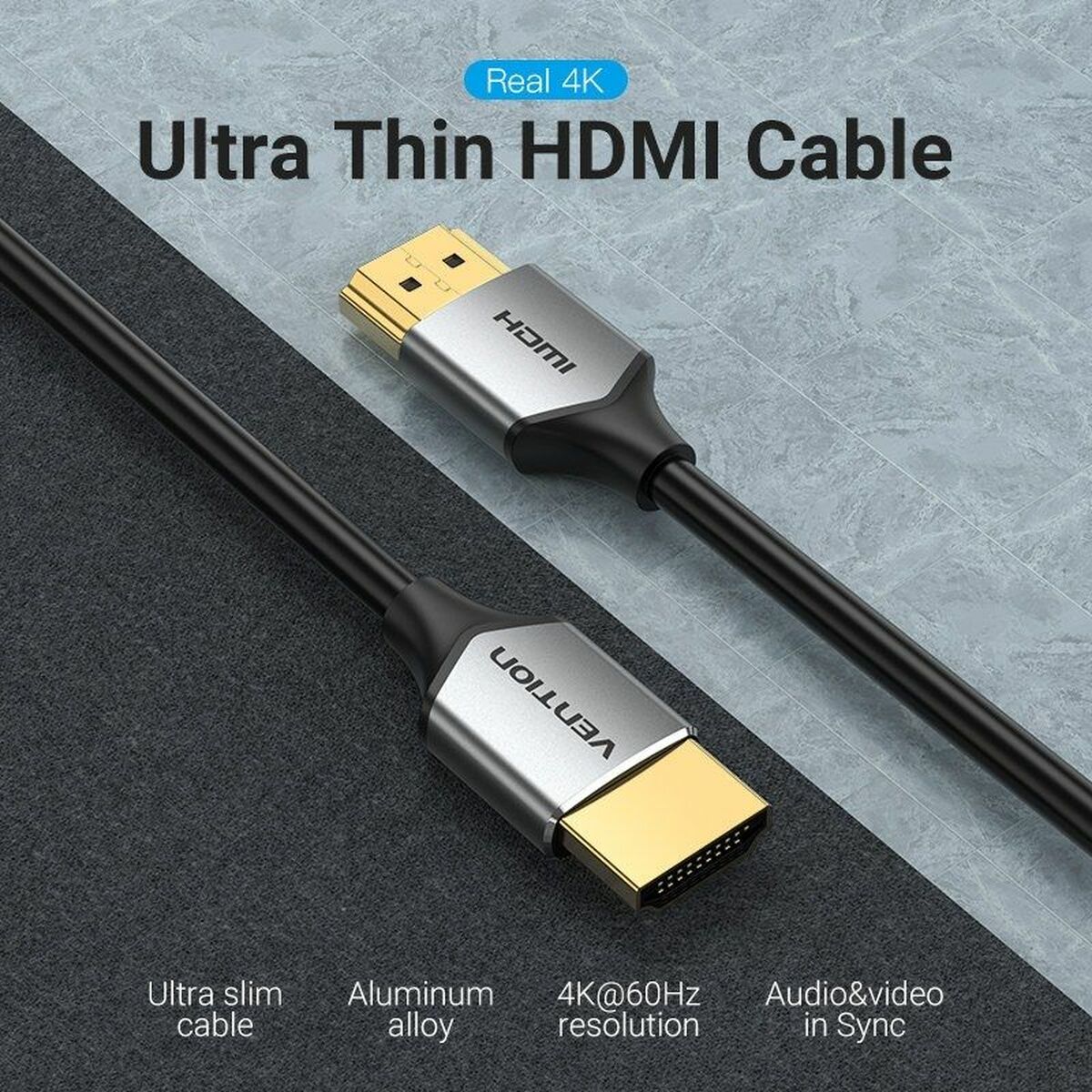 Кабель HDMI Vention ALEHD 50 cm-3