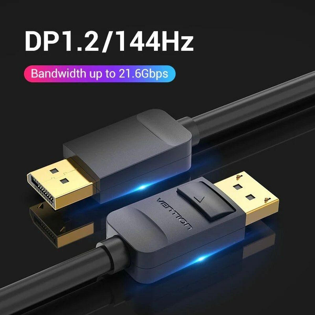 Cable Displayport Vention HACBI Black 3 m-3