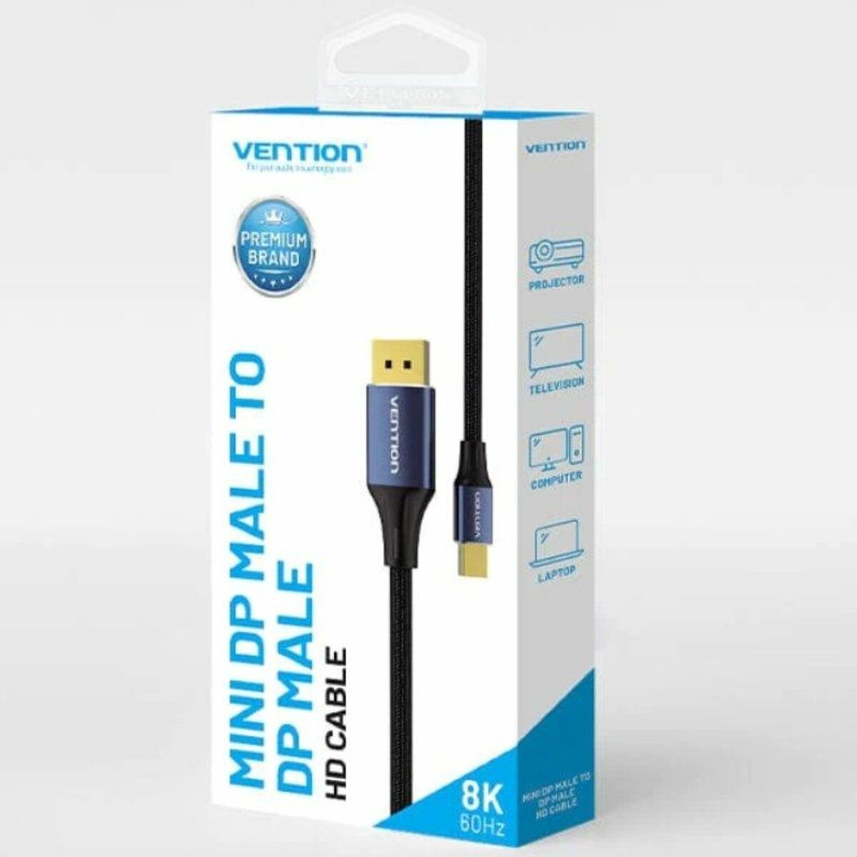 Кабель Displayport Vention HCFLH Чёрный 2 m-5