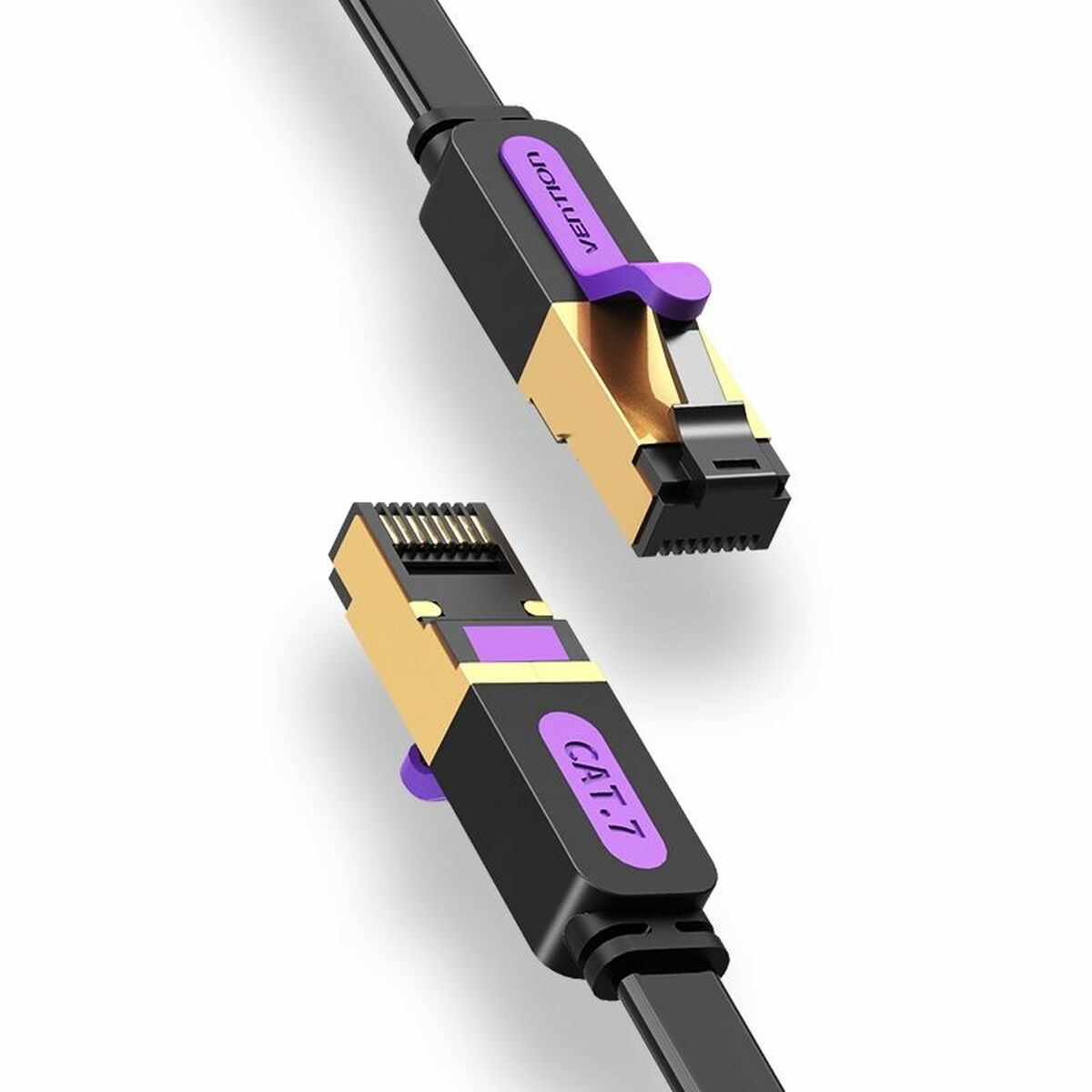 Жесткий сетевой кабель FTP кат. 7 Vention ICABK Чёрный 8 m-3