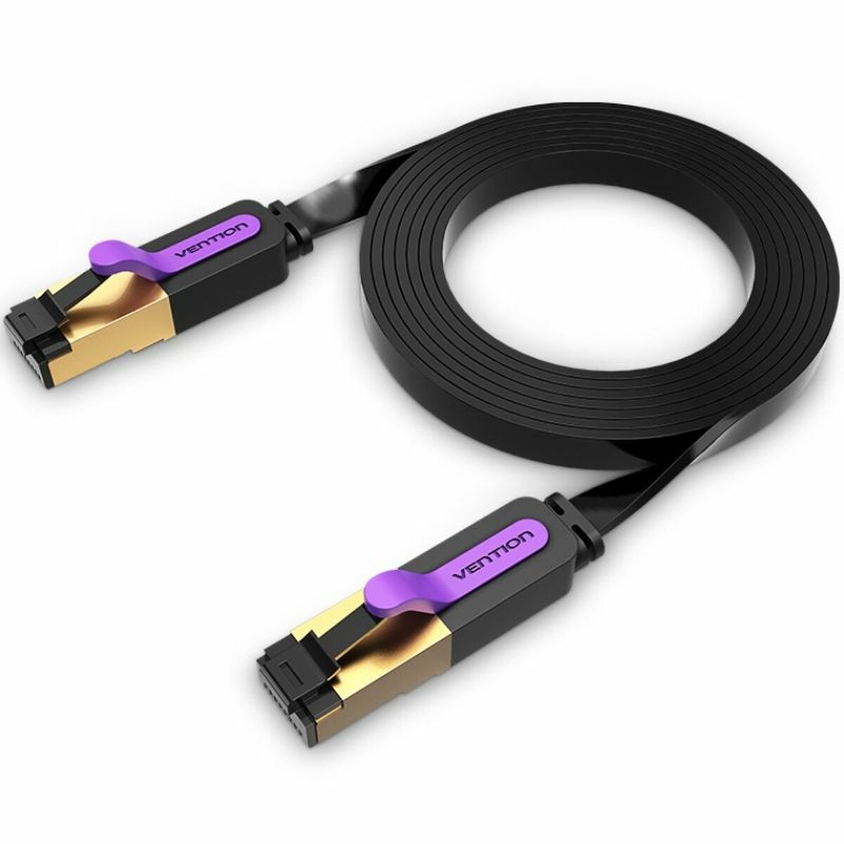 Жесткий сетевой кабель FTP кат. 7 Vention ICABK Чёрный 8 m-4