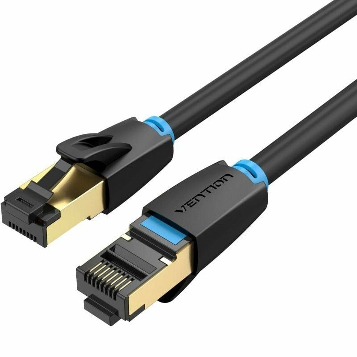Жесткий сетевой кабель S/FTP кат. 8 Vention IKABF Чёрный 1 m-2