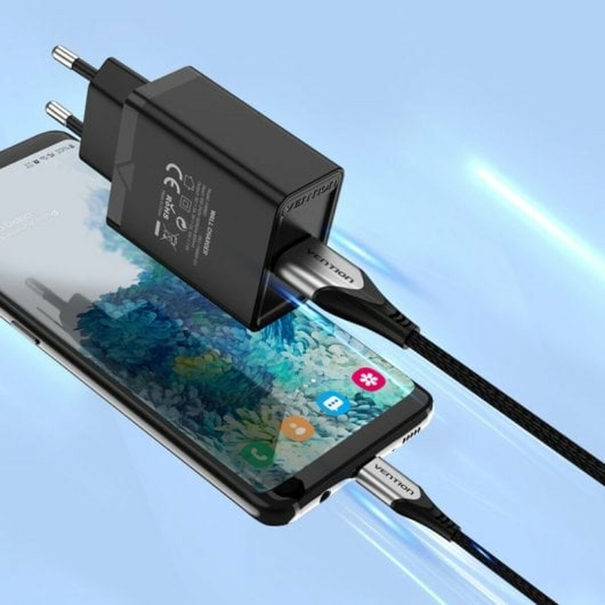 Цепочка для ключей Vention FABB0-EU Чёрный-6