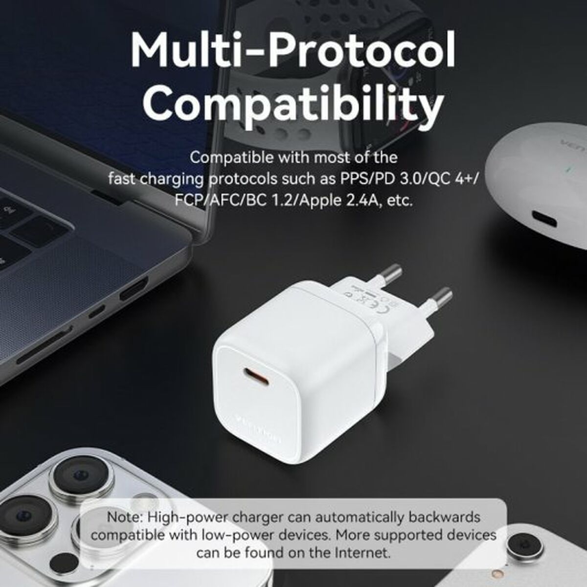 Сетевое зарядное устройство Vention FAKG0-EU Зеленый 30 W USB-C-7