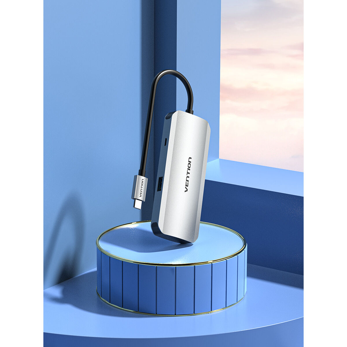 USB-разветвитель Vention TNAHB Серый-2