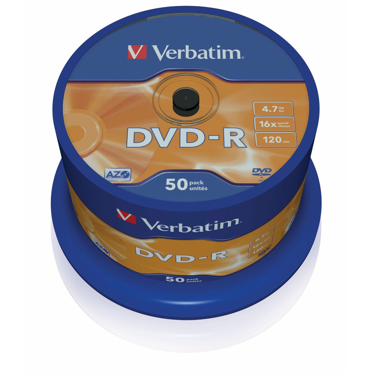 DVD-R Verbatim DVD-R Matt Silver 16x Серебристый (50 штук)-2