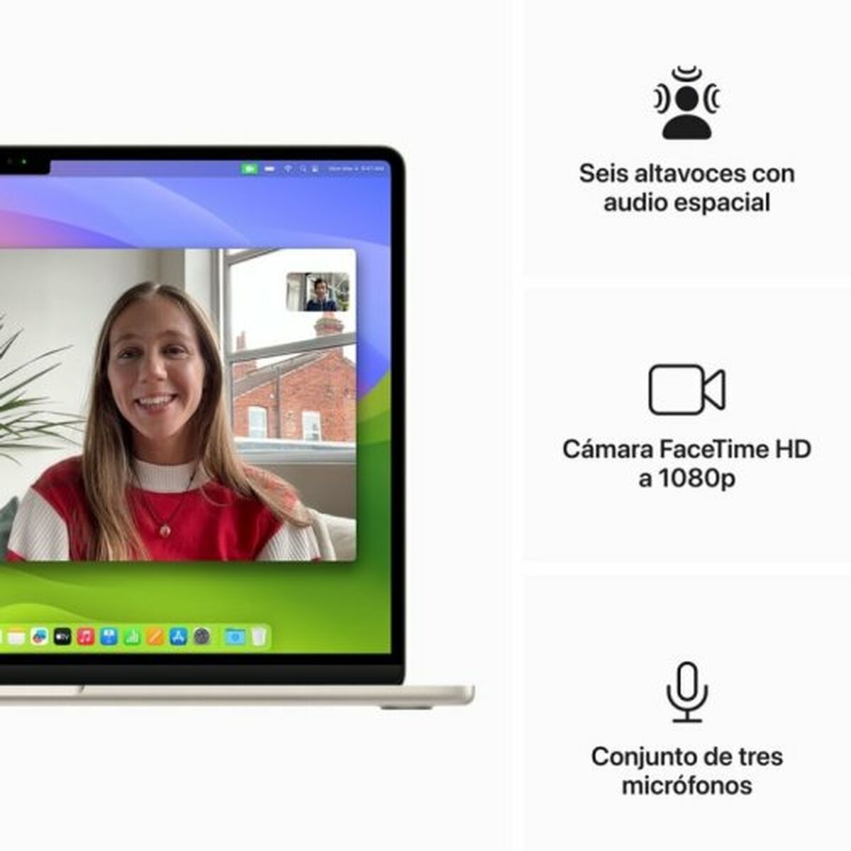 Ноутбук Apple MRYR3Y/A 15,3 M3 8 GB RAM 256 Гб SSD-6