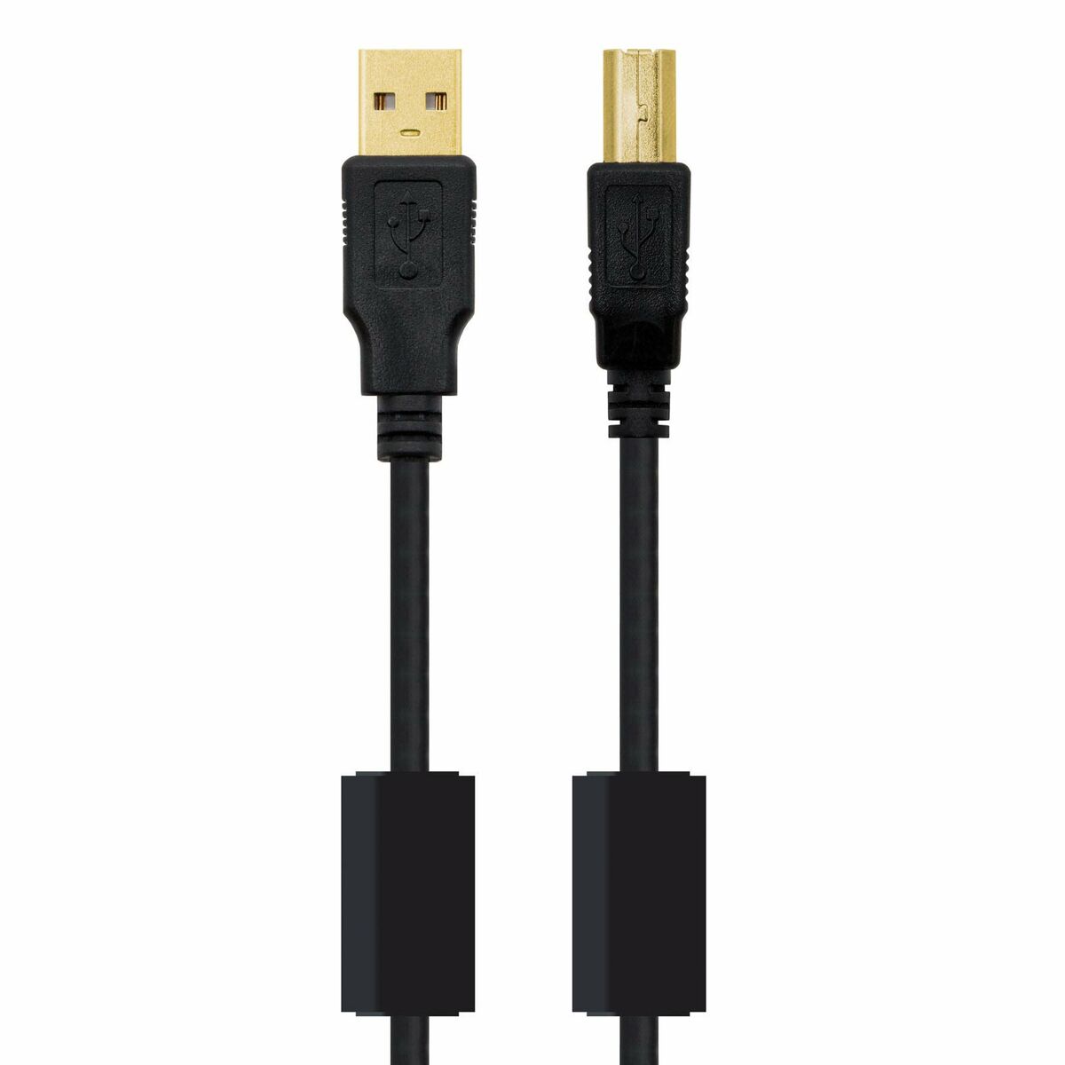Кабель USB 2.0 A — USB B NANOCABLE 10.01.1202 Чёрный 2 m-5