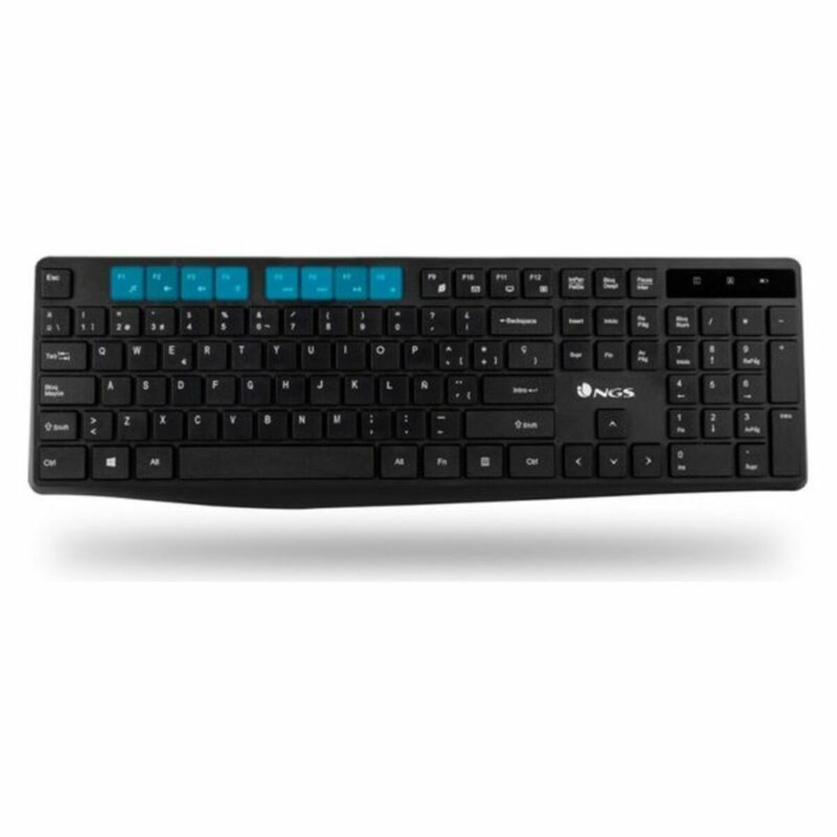 Клавиатура и беспроводная мышь NGS NGSWIRELESSSETALLUREKIT 1200 dpi 2.4 GHz Чёрный-3
