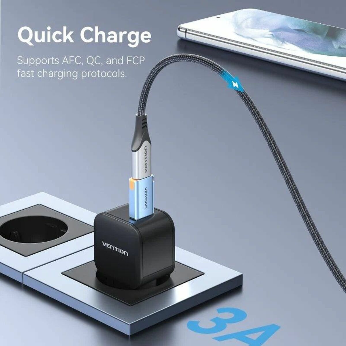 Адаптер USB - USB-C Vention CUAH0-4