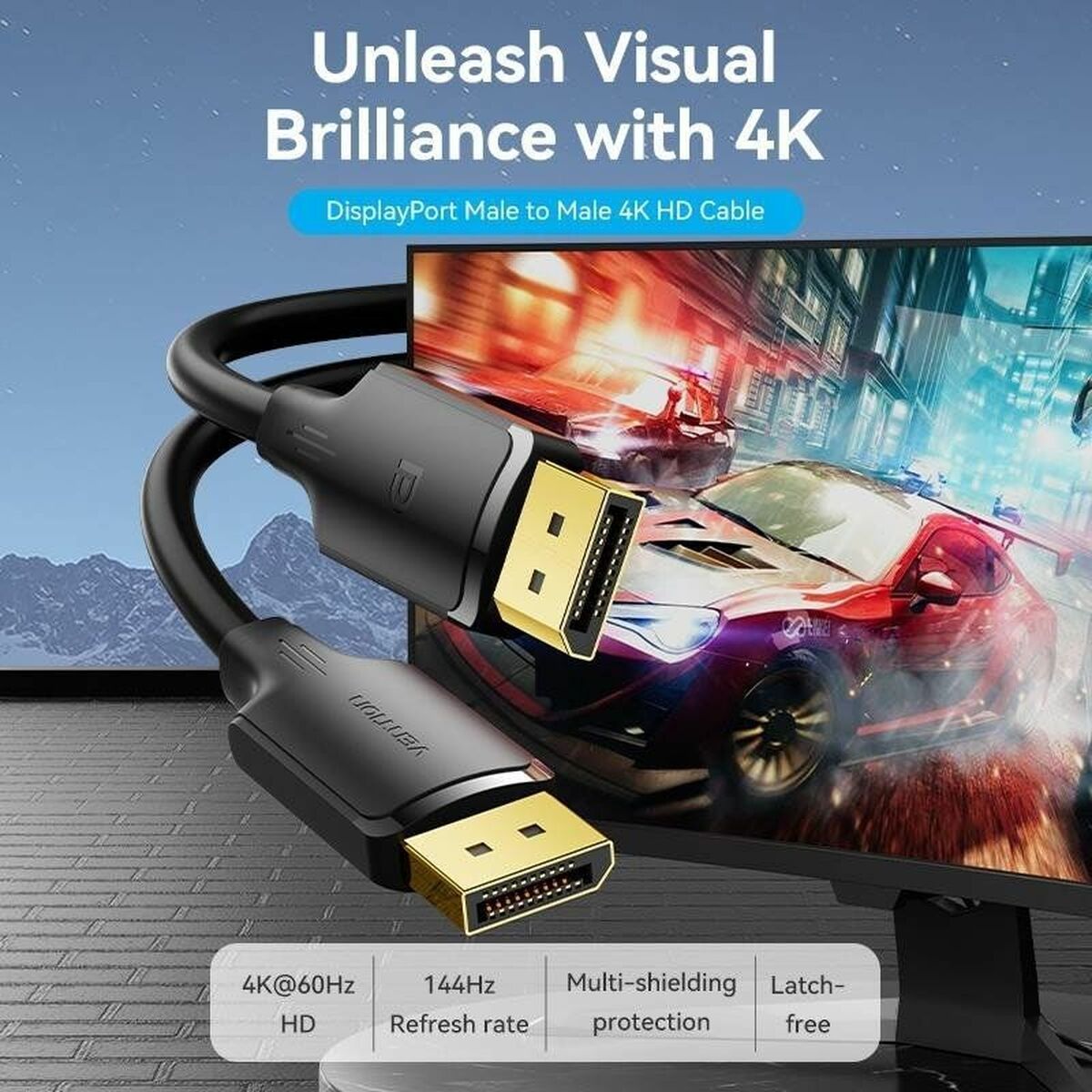 Кабель Displayport Vention HAKBJ-2