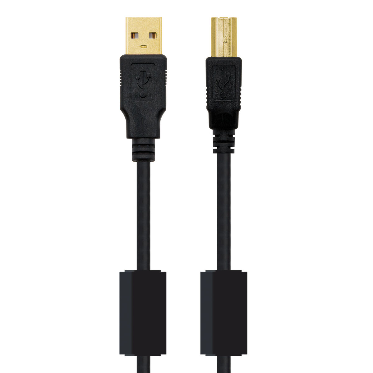 Кабель USB 2.0 A — USB B NANOCABLE 10.01.1203 Чёрный 3 m (1 штук)-6
