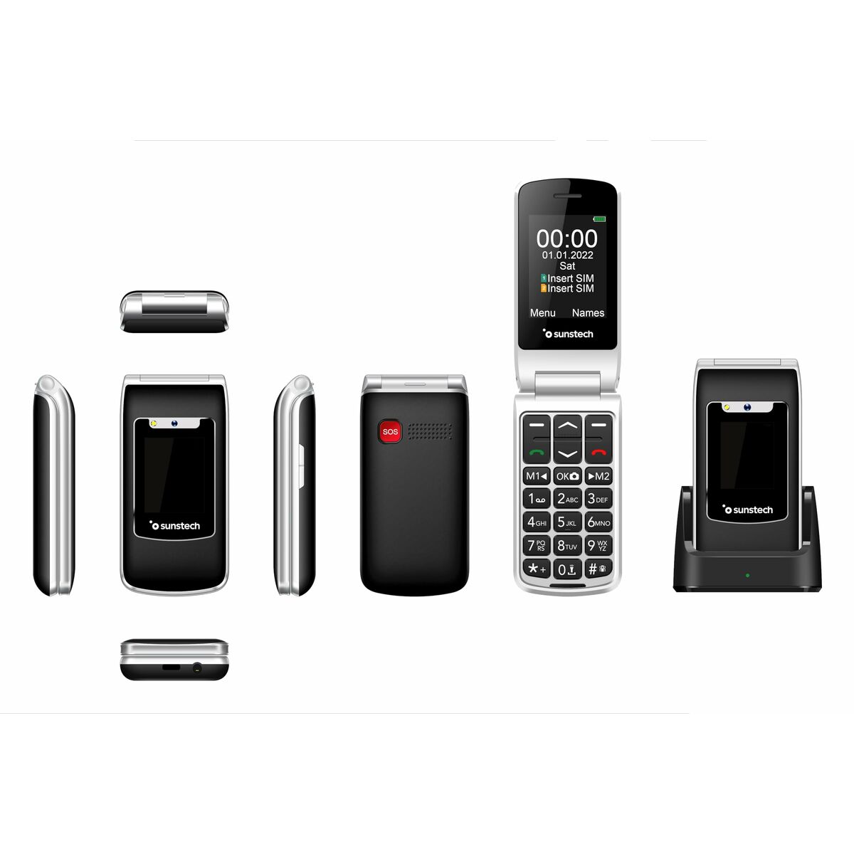 Мобильный телефон для пожилых людей Sunstech CELT23BK 128 Гб-2