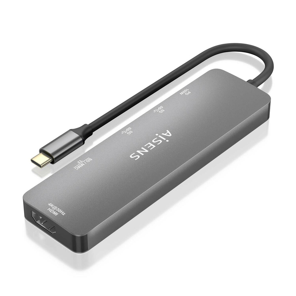 USB-разветвитель Aisens ASUC-6P016-GR Серый (1 штук)-2