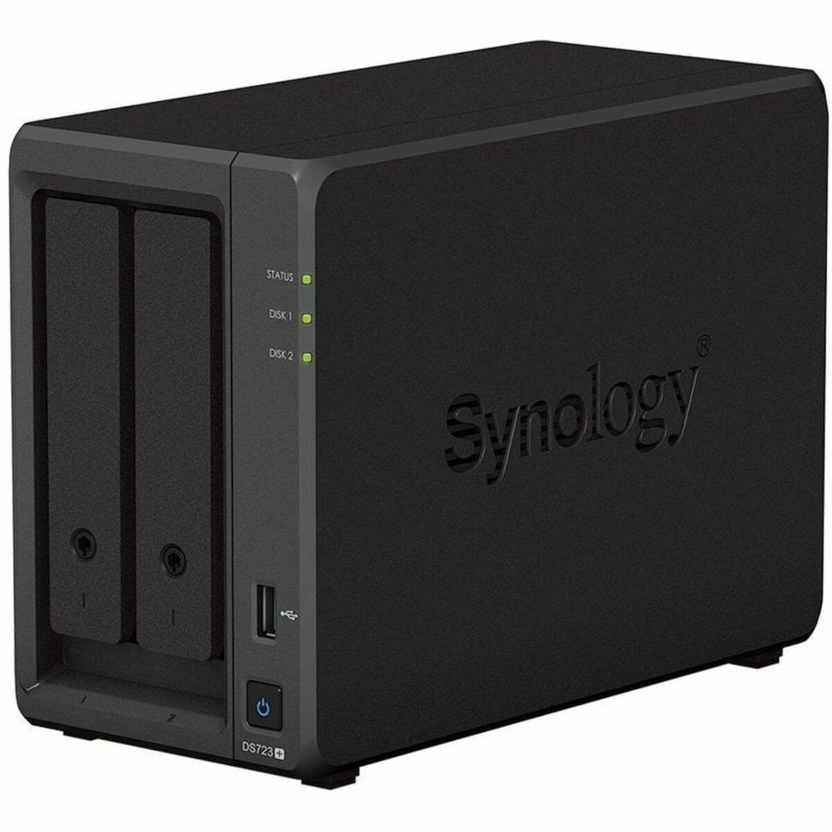Сетевое системное хранилище данных Synology DS723+ Чёрный AM4 Socket: AMD Ryzen™ AMD Ryzen R1600-2