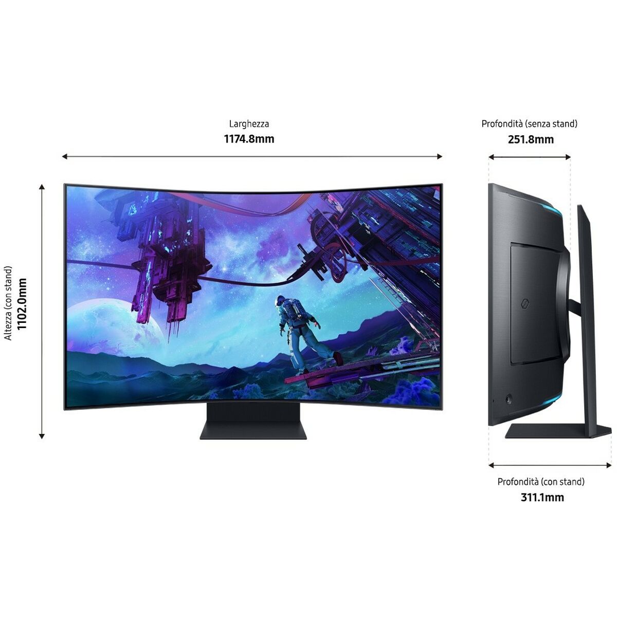Монитор Samsung Odyssey Ark S55CG970NU 55 4K Ultra HD 165 Hz-7