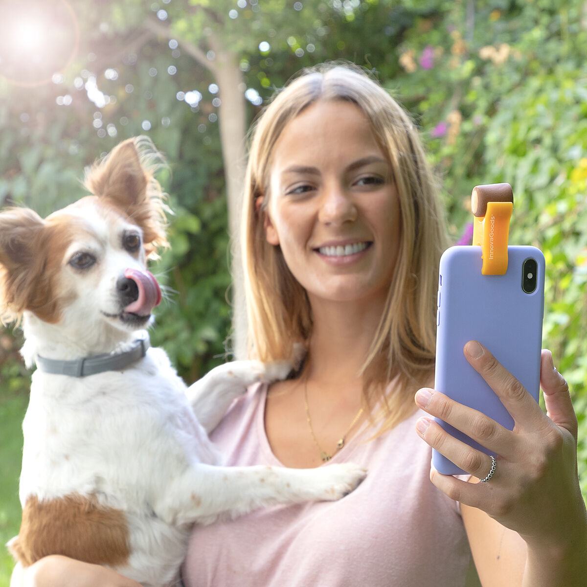 Pefie InnovaGoods pet selfie clip-2