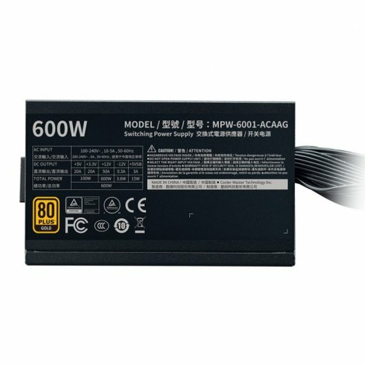 Источник питания Cooler Master 600 W (Пересмотрено B)-3