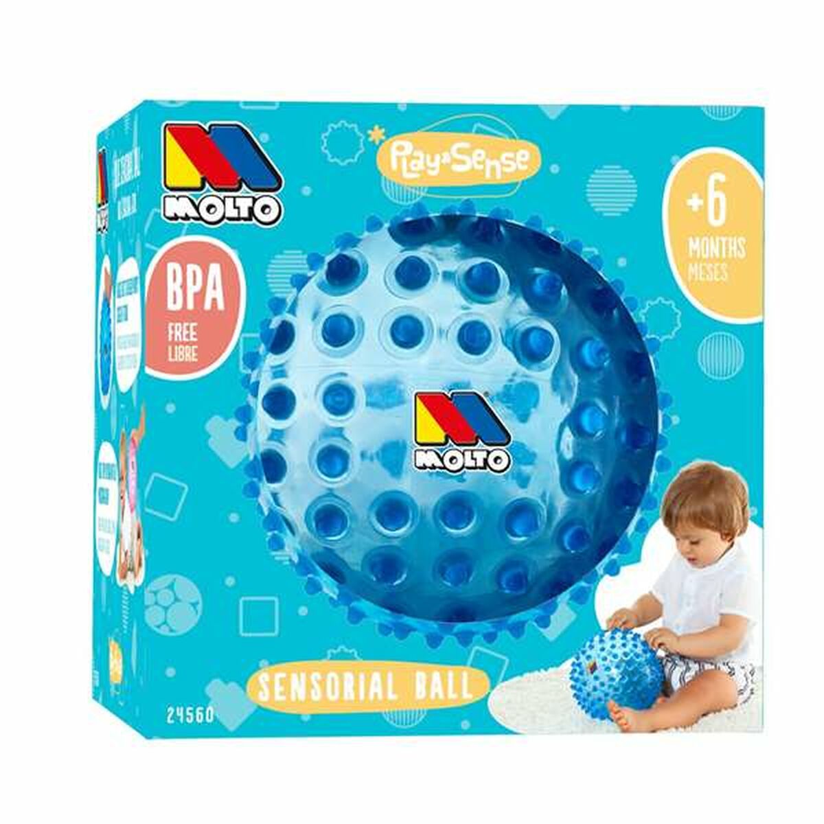 Moltó 20 cm Touch Ball Blue-2