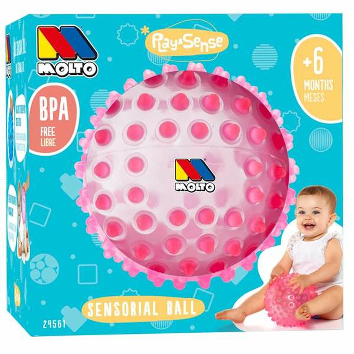 Moltó 20 cm Pink Touch Ball-2
