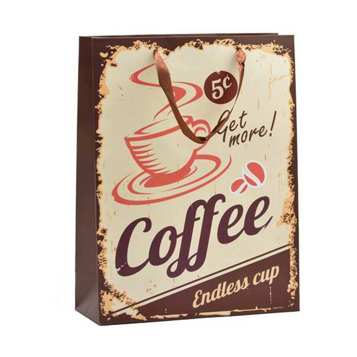 핫도그 & 커피 8. 5 x 24 x 18cm 종이 봉지 (12 조각)-2