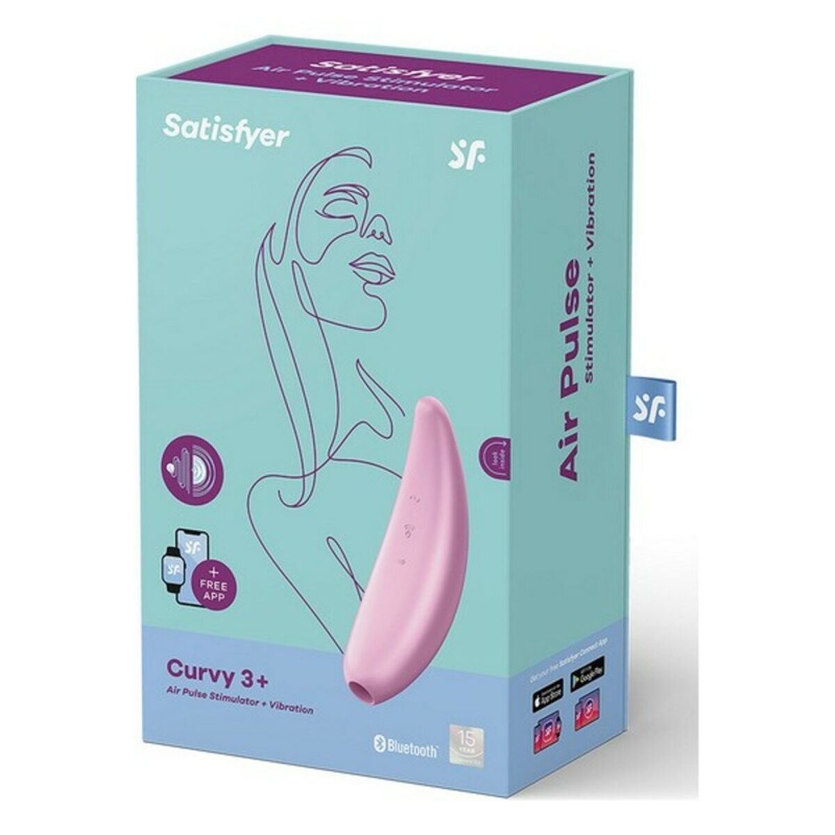 Присоски для клитора Satisfyer Curvy 3+ Розовый-4