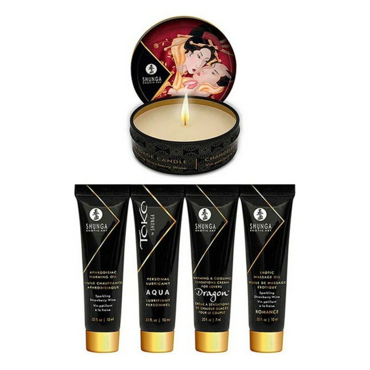 Geisha Игристое клубничное вино Shunga SH8208-5