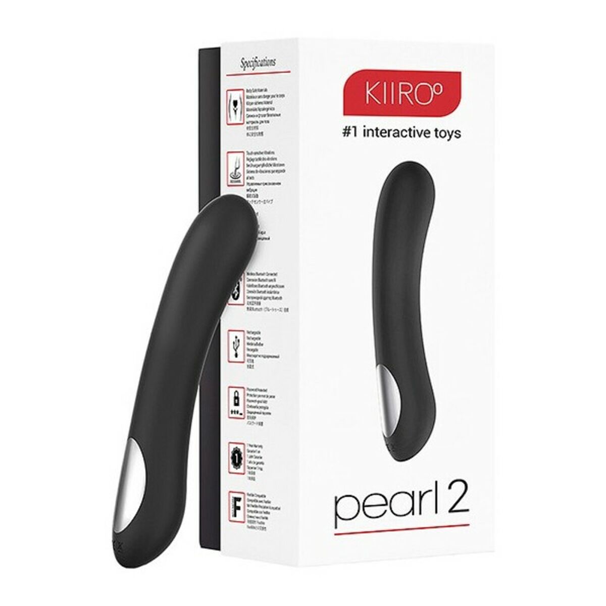 Вибратор для точки G Kiiroo Teledildonic Pearl Чёрный-4