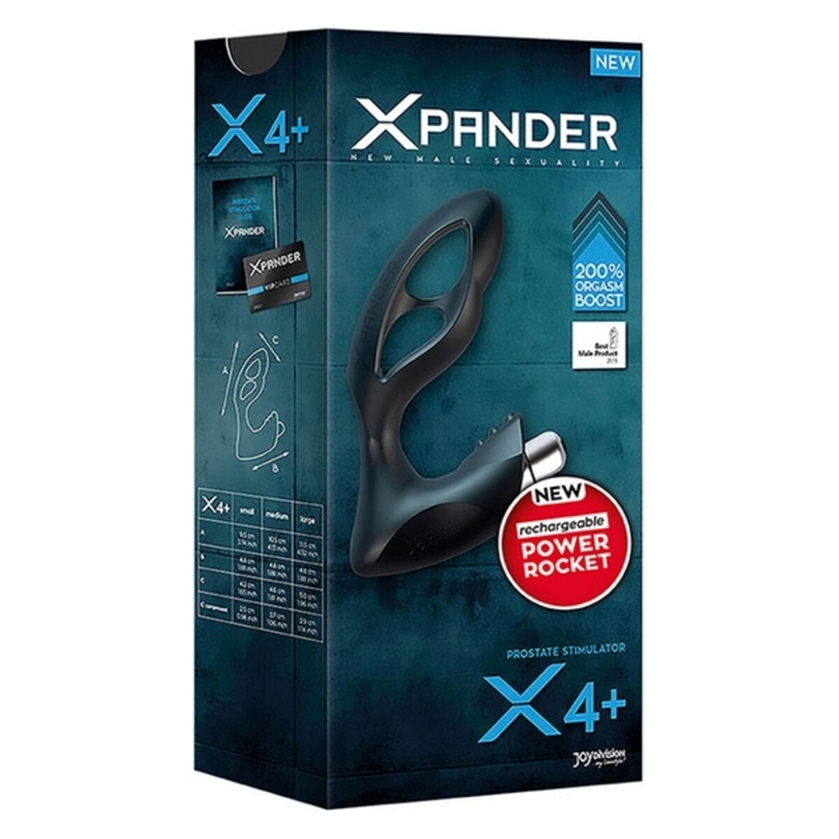 Силиконовый массажер простаты Xpander X4, черный Joydivision X 4+ (9,5 cm) Чёрный-2