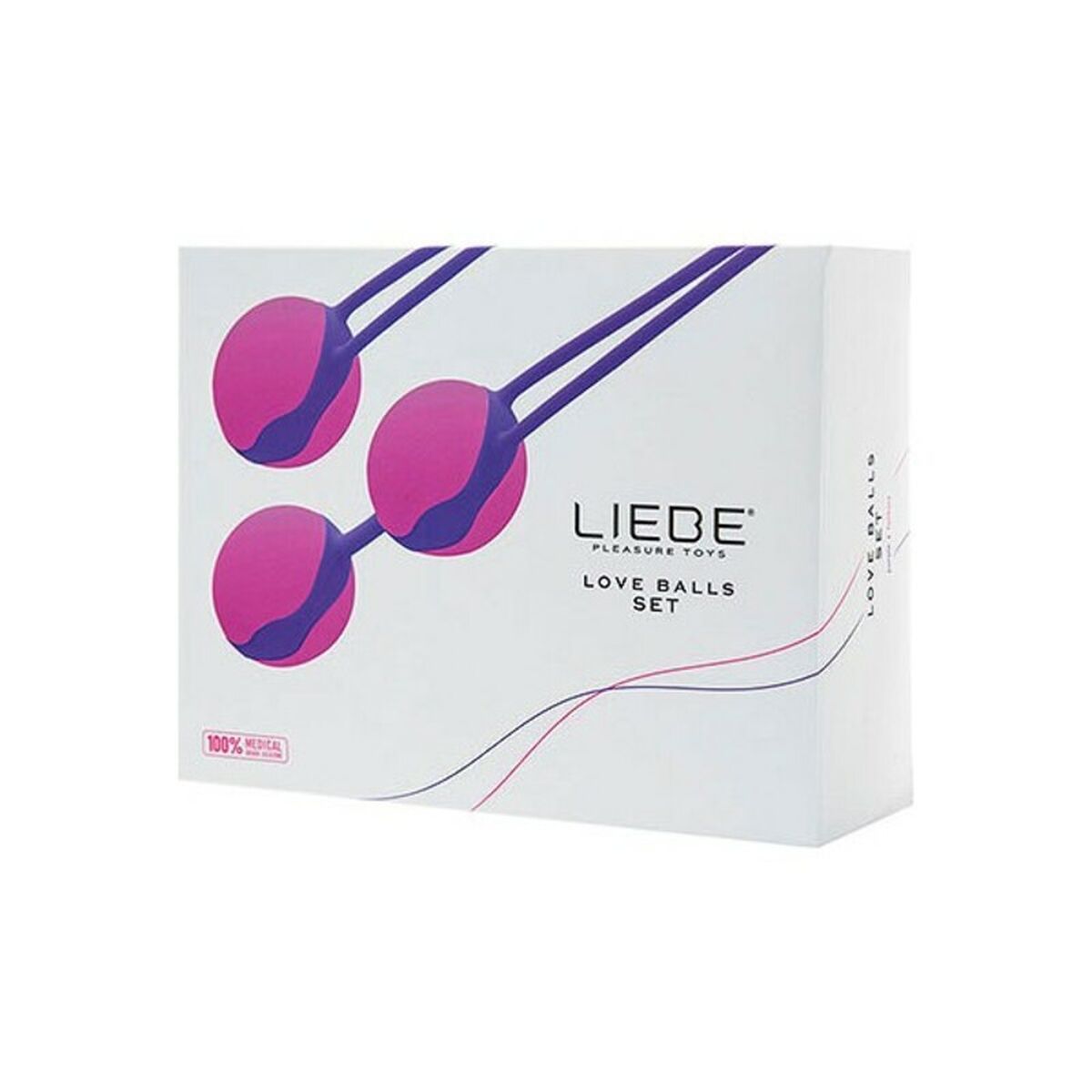 Вагинальные шарики Liebe Love Balls Розовая фуксия-2