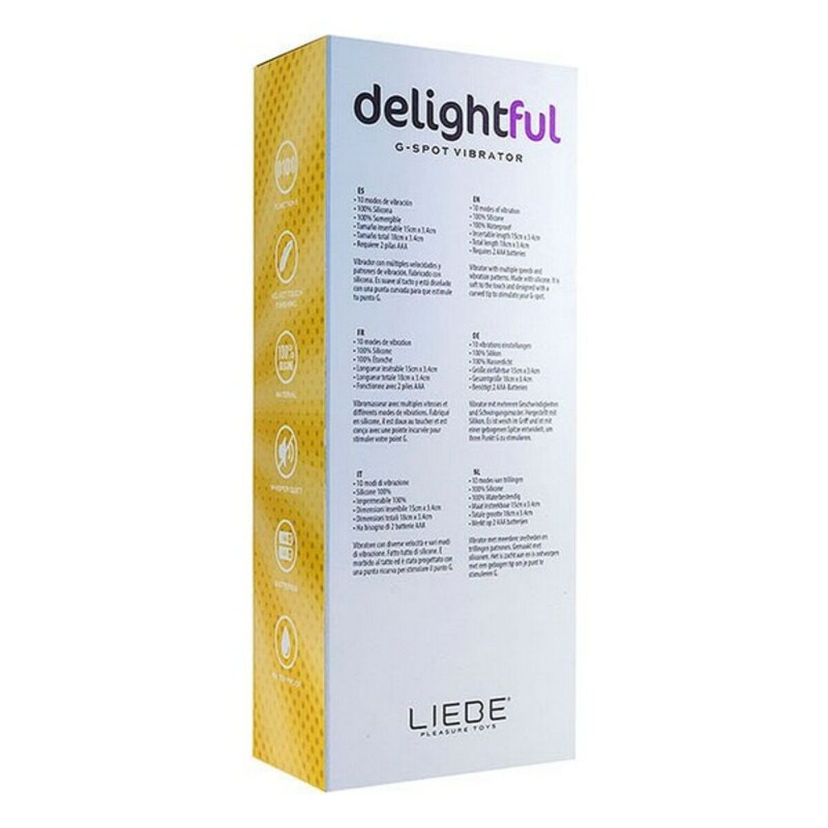 Вибратор Liebe Delightful 15 cm Ø 3,4 cm Фиолетовый-2
