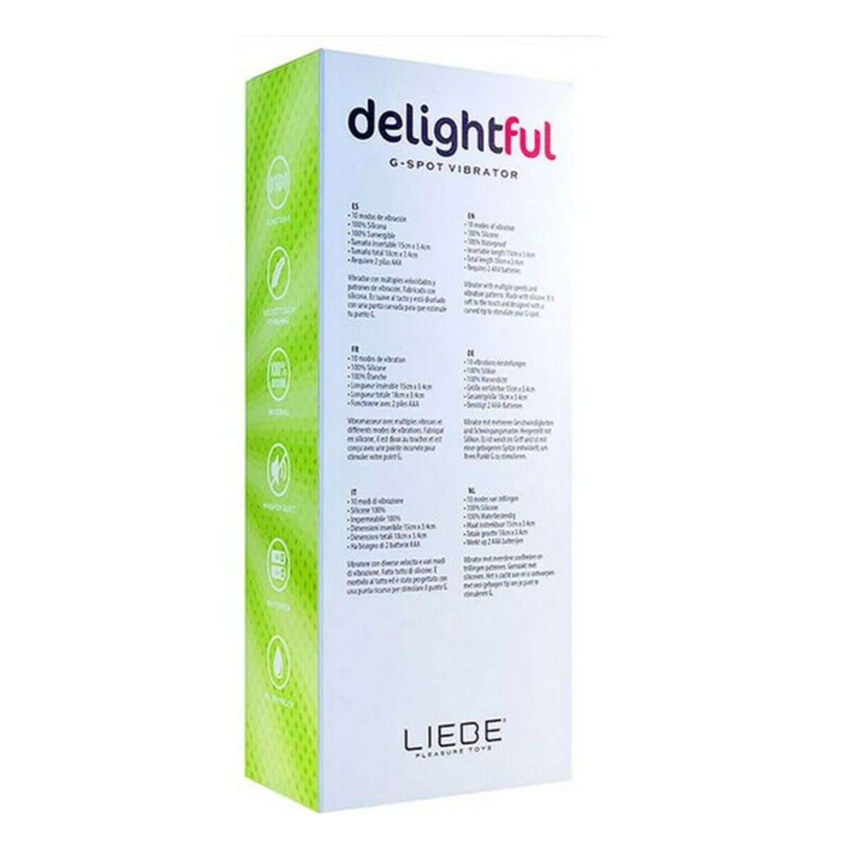 Вибратор Liebe Delightful вишневый-2