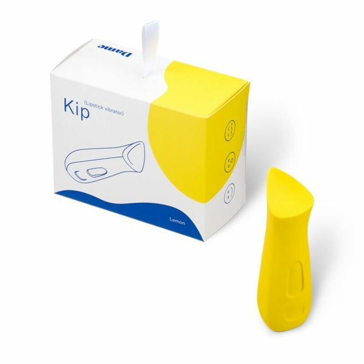 Вибратор для клитора Kip Dame Products Лимонный-4