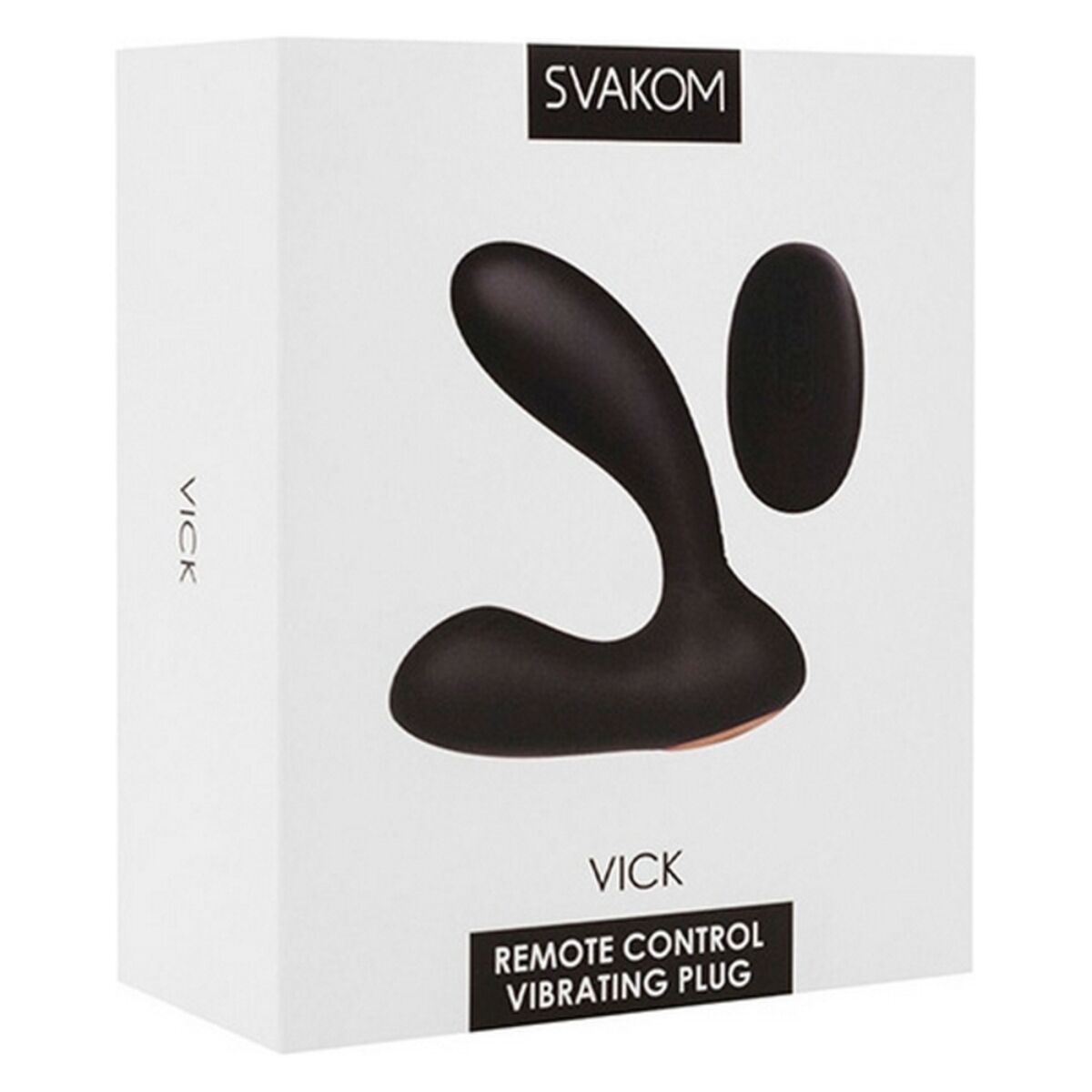 Силиконовый массажер простаты Vick Powerful Plug, черный Svakom-4