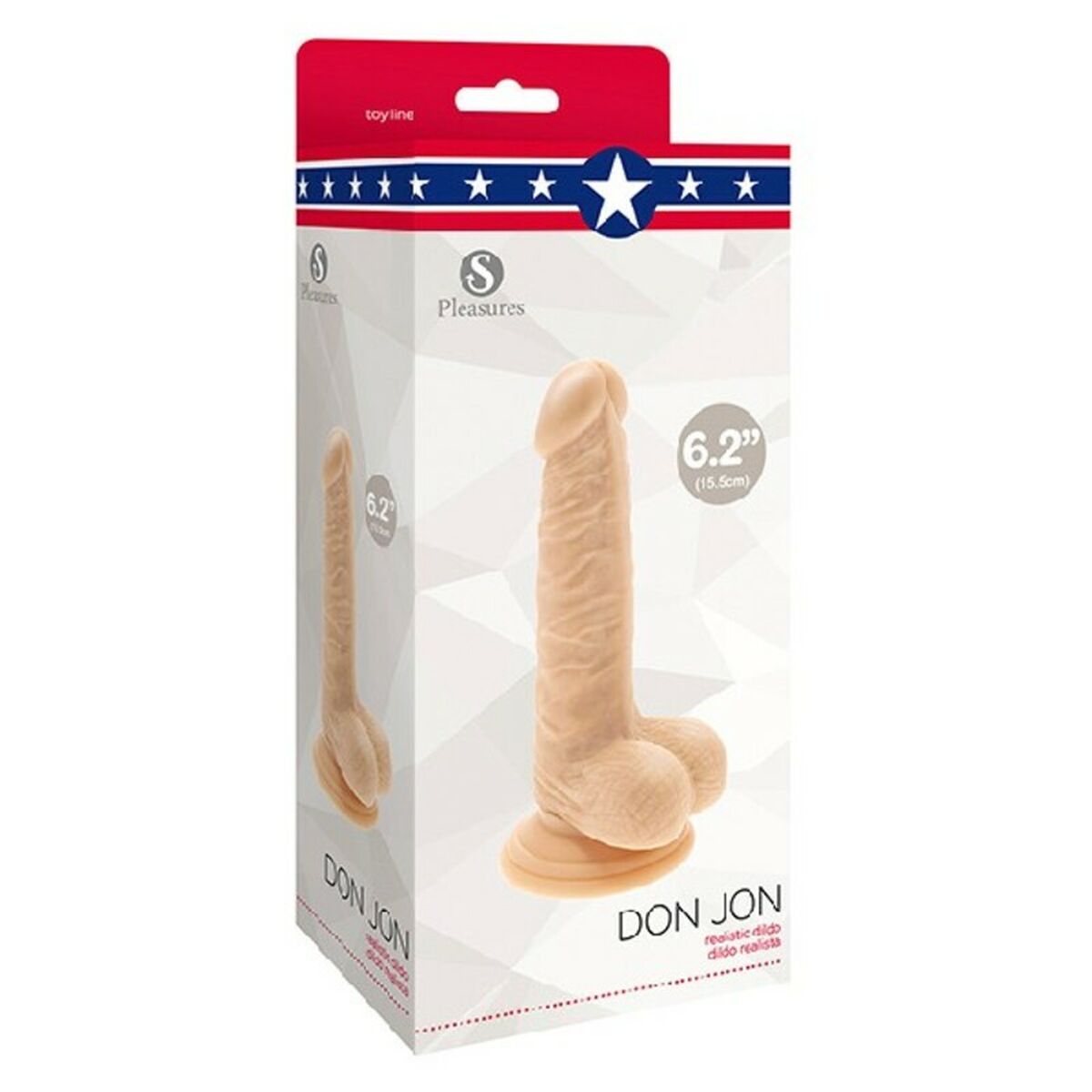 Реалистичный дилдо S Pleasures Don Jon PVC Ø 3,6 cm (13 cm)-2