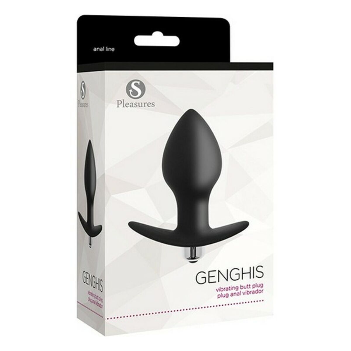 Анальный пробка S Pleasures Genghis Чёрный-2