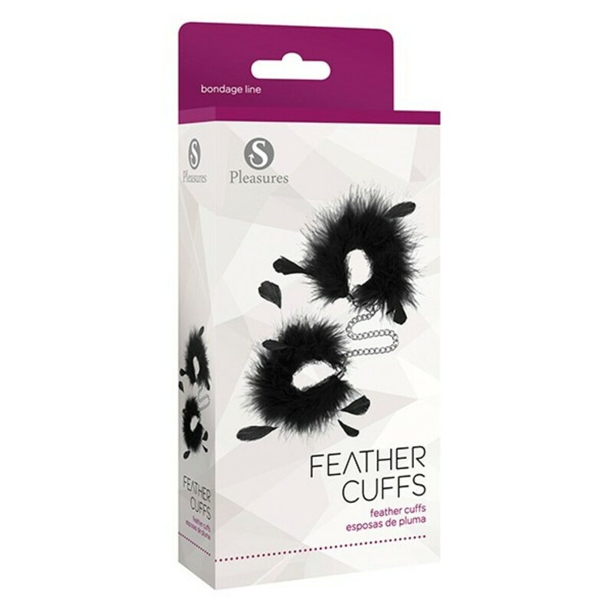Наручники S Pleasures Feather Чёрный-2