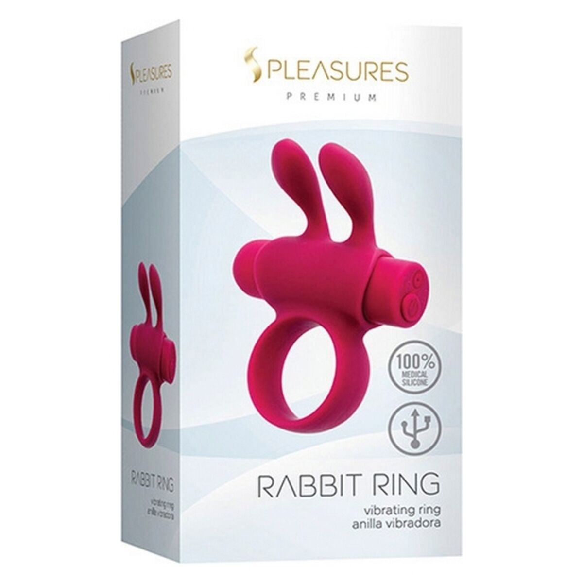 Кольца на пенис S Pleasures Rabbit Розовый-2