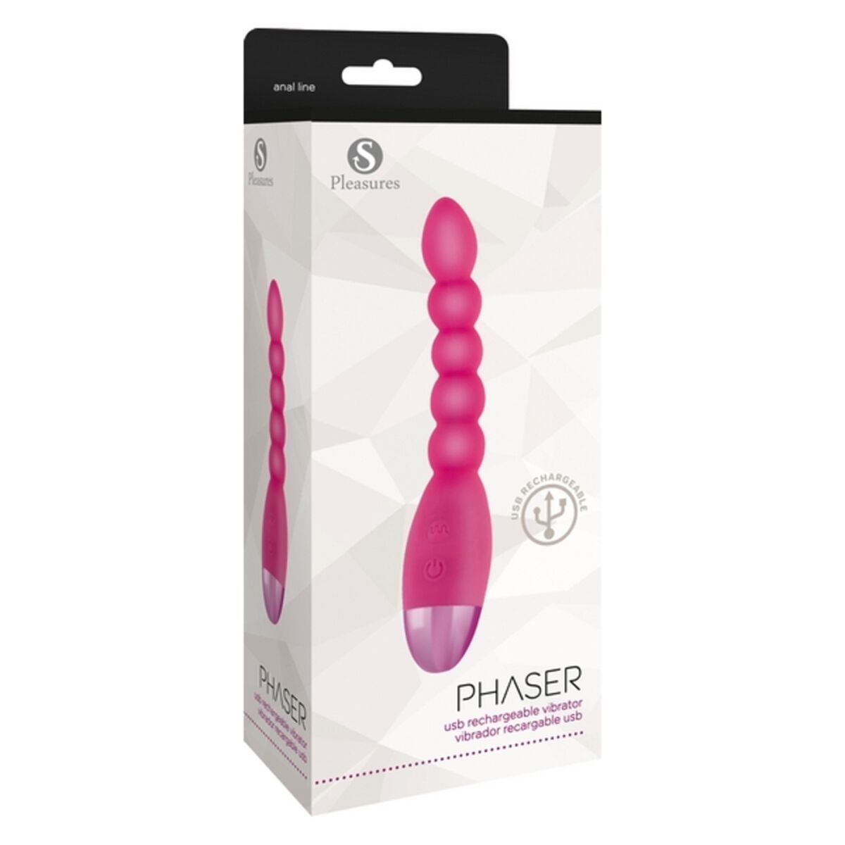 Анальные шары S Pleasures Phaser Силикон/ABS-4