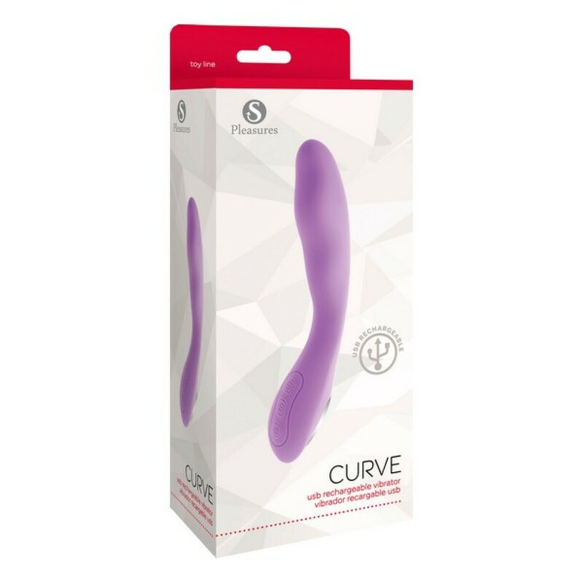 Вибратор для точки G S Pleasures Curve Candy Лиловый-2