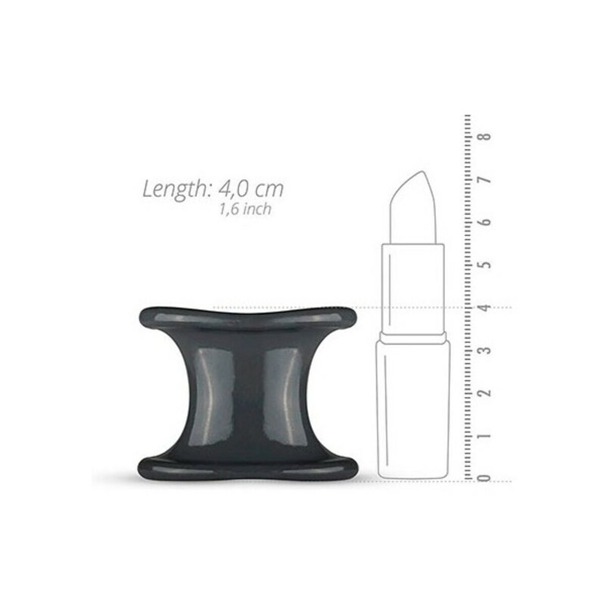 Кольца на пенис Boners Ball Stretcher Темно-серый (Ø 20 mm)-2